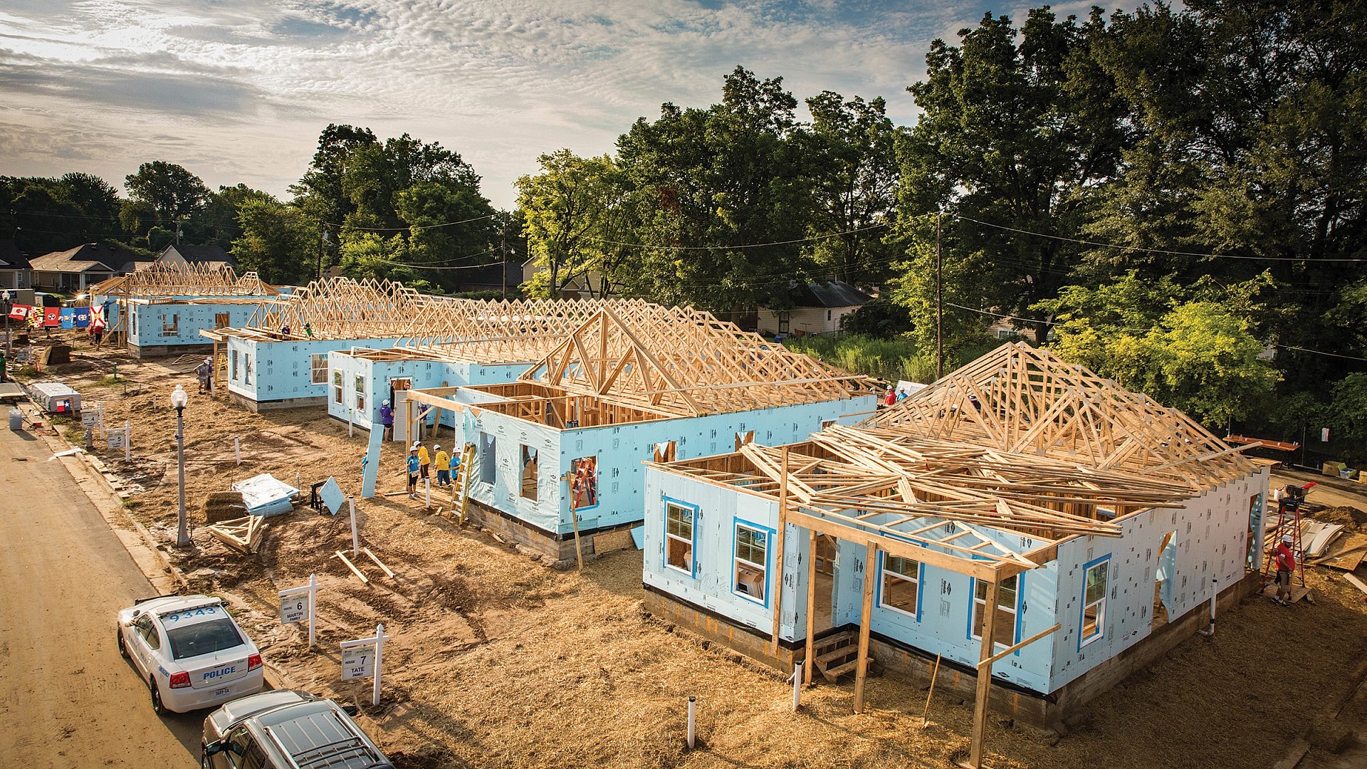 Build site construction houses