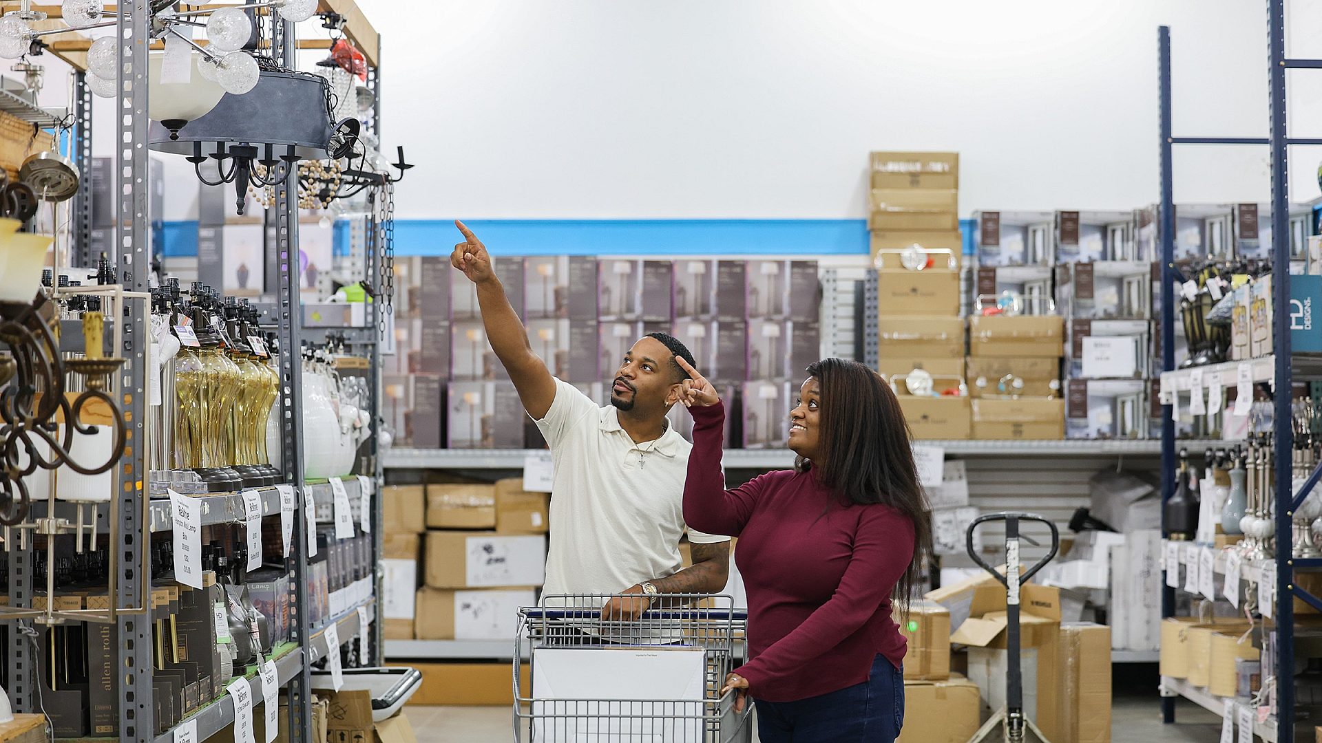 Couple shopping Re Store