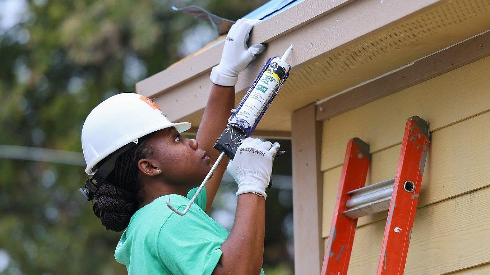 Volunteer Caulking Roof